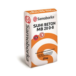 SUHI BETON 20 - Suha smjesa za izradu betona za ugradnju u betonske elemente, različite popravke