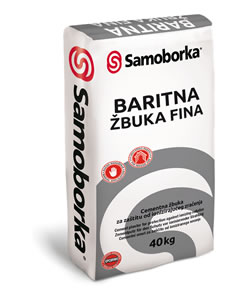 Cementna žbuka za zaštitu od ionizirajućeg zračenja BARITNE ŽBUKE fina
