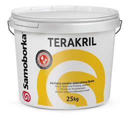 TERAKRIL Š - akrilatna žbuka prskane teksture