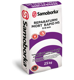 REPARATURNI MORT RAPID MS 0-8 - Samorazlijevni mort za horizontalne popravke betonskih konstrukcija