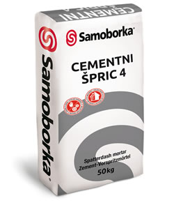 CEMENTNI ŠPRIC 4 – vezivni sloj između zidova i podložne žbuke